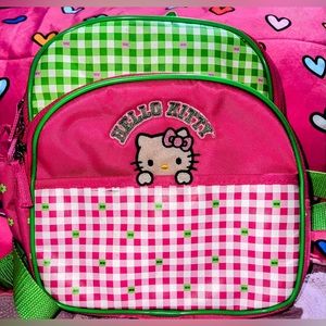 ~Hello Kitty Backpack ~ Pink/Green